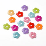 50~133PCS Jelly Acrylic Beads Faceted Clover Mixed 11.5x11.5x4mm