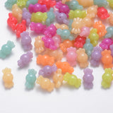 50~133PCS Jelly Acrylic Beads Faceted Clover Mixed 11.5x11.5x4mm