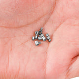 Stainless Steel Tubular Crimp End Beads Spacer for DIY Jewelry Making