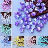 Resin Flower Petal Beads Caps Cherry Blossoms Charms Pendants for Jewelry Making