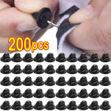50/200Pcs PVC Rubber Pin Backs Butterfly Clutch Tie Tack Lapel Holder