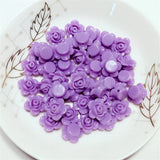 Rose Flowers Shape Acrylic Garment Beads DIY Craft Supplies Jewelry Accessories