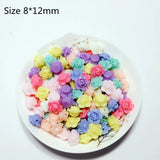 Rose Flowers Shape Acrylic Garment Beads DIY Craft Supplies Jewelry Accessories