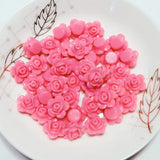 Rose Flowers Shape Acrylic Garment Beads DIY Craft Supplies Jewelry Accessories