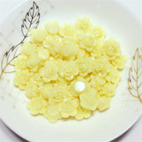 Rose Flowers Shape Acrylic Garment Beads DIY Craft Supplies Jewelry Accessories