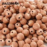 Round Stripe Acrylic Wooden Beads for Jewelry Making DIY Bracelet