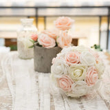 50-200pcs PE Foam Rose Artificial Flower Heads DIY Teddy Bear Roses Scrapbooking