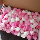 50-200pcs PE Foam Rose Artificial Flower Heads DIY Teddy Bear Roses Scrapbooking
