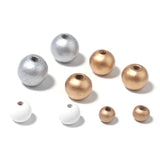 Natural Wood Ball Beads Round Spacer Beads Jewelry Making DIY Necklace Bracelet