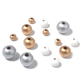 Natural Wood Ball Beads Round Spacer Beads Jewelry Making DIY Necklace Bracelet