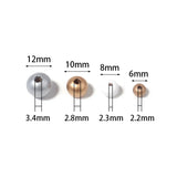 Silver Plated Wooden Beads Round Spacer Beads for DIY Jewelry Making