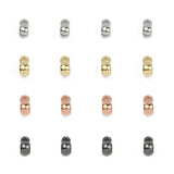 CCB Round Pendant Spacer Loose Beads Gold/Silver Plated 6/8mm Jewelry Making DIY