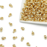 CCB Round Pendant Spacer Loose Beads Gold/Silver Plated 6/8mm Jewelry Making DIY
