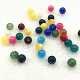 8mm Natural Stone Acrylic Beads Spacer Loose Beads Jewelry Making Bracelets