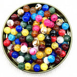 8mm Natural Stone Round Acrylic Beads Spacer Loose Beads for Jewelry Making