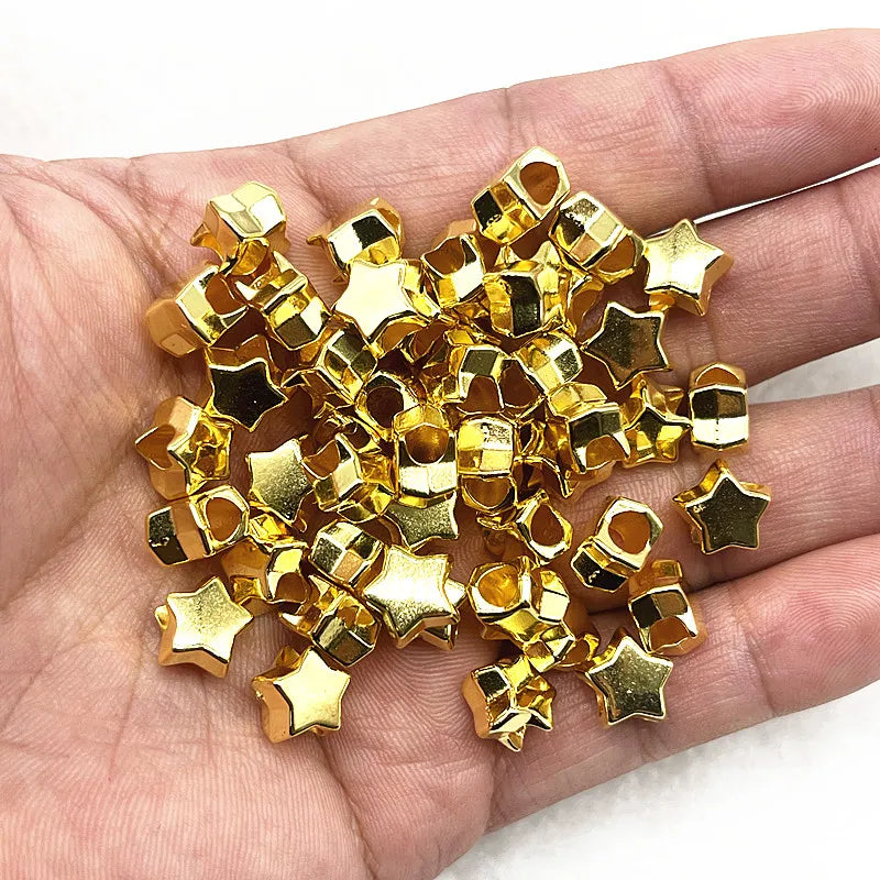 9mm Big Hole CCB Star Beads for Jewelry Making DIY Bracelets