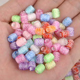 Colorful Big Hole Spacer Beads for Jewelry Making 9x7mm
