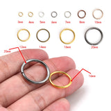 50-200pcs Jump Rings 3-20mm Metal DIY Jewelry Findings Split Ring Lot