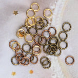 50-200pcs Jump Rings 3-20mm Metal DIY Jewelry Findings Split Ring Lot