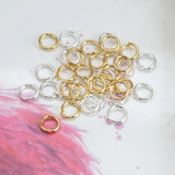 50-200pcs Jump Rings 3-20mm Metal DIY Jewelry Findings Split Ring Lot