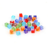 Square Austrian Crystal Beads Spacer 2 3 4 6mm Transparent Loose Beads