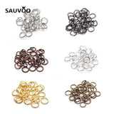 50-200pcs DIY Jewelry Findings Jump Rings Split Rings 4mm 6mm 8mm
