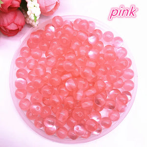 Resin Stripe Beads 8mm Lot of 50-200 DIY Jewelry Making Accessories