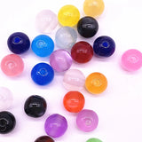 Resin Stripe Beads 8mm Lot of 50-200 DIY Jewelry Making Accessories