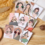 50/25pcs Earrings Display Card Necklace Holder DIY Jewelry Ear Studs Organizer