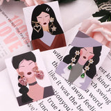 50/25pcs Earrings Display Card Necklace Holder DIY Jewelry Ear Studs Organizer
