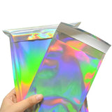 Holographic Rainbow Foil Mailing Envelope Large Self Adhesive Bags