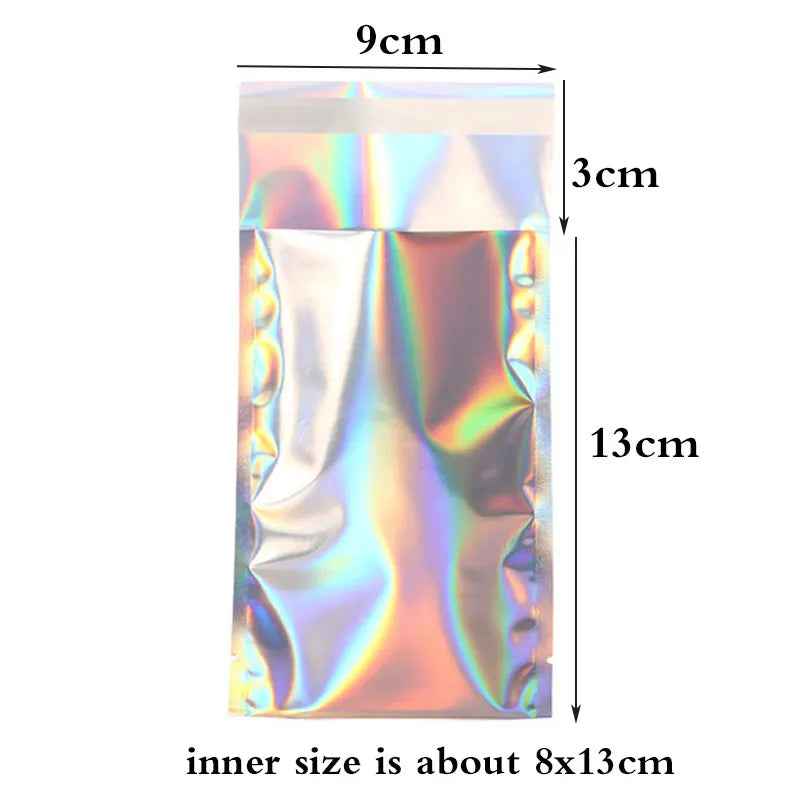 Holographic Rainbow Foil Mailing Envelope Large Self Adhesive Bags