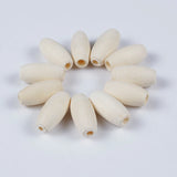 50-300Pcs 15*7mm Pine Wood Beads for Jewelry Making