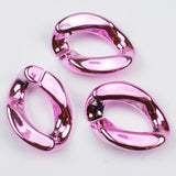 50-500Pcs 17*23MM Plating Acrylic Chain Link Bead for DIY Earrings Necklace