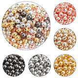 3-12mm Copper Coated Round Ball Pearl Beads for DIY Jewelry