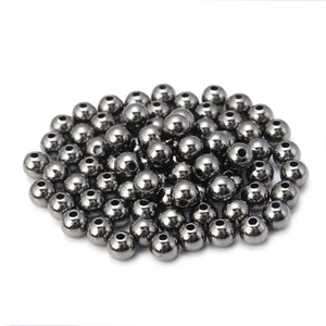 3-12mm Copper Coated Round Ball Pearl Beads for DIY Jewelry