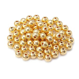 3-12mm Copper Coated Round Ball Pearl Beads for DIY Jewelry