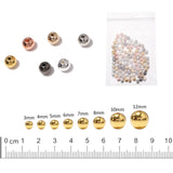 3-12mm Copper Coated Round Ball Pearl Beads for DIY Jewelry