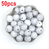 Silicone Leopard Beads 12mm/15mm Round Printed Beads DIY Jewelry Making