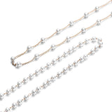 50-500cm Pearl Chain Beads Iron Chains for Jewelry Making