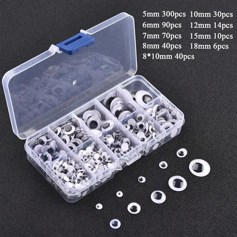 Self-Adhesive Googly Eyes for Crafts DIY Projects Dolls Toys Art Supplies