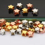 Rose Silver Star CCB Beads Spacer Beads for Jewelry Making