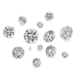 Clear Zirconia Cabochons Faceted Diamond for DIY Jewelry 1-5mm