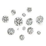 Clear Zirconia Cabochons Faceted Diamond for DIY Jewelry 1-5mm