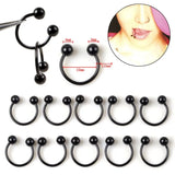 50/95Pcs Stainless Steel Body Jewelry Set