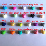 50 Beads (20mm Heart) - Loose Teething Baby Chew Jewelry Beads Teething Necklace