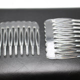50 Clear Plastic Smooth Hair Clips Side Combs Pin Grip Hair Pin 46mm