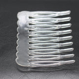 50 Clear Plastic Smooth Hair Clips Side Combs Pin Grip Hair Pin 46mm