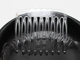 50 Clear Plastic Hair Clips Side Combs Pin 46mm