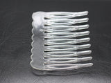 50 Clear Plastic Hair Clips Side Combs Pin 46mm
